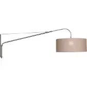 Steinhauer Wandlamp elegant classy 9329 staal kap grijs linnen grof