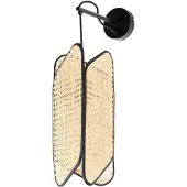 LUCANDE Bassiola wandlamp met bamboe kap