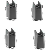 INF Verstelbare meubelpootkussens, 4-pack M
