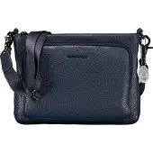 Mandarina Duck Mellow Leather Crossbody tas navy