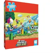 USAopoly Super Mario Chaos & Fun" 1.000 Stuk Puzzel, Afmetingen 19" x 27", Verzamelpuzzel met Mario, Luigi, Nabbit en Meer! Officieel