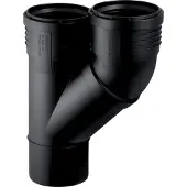 Geberit Sanitair installatiemateriaal, Vertriebs GmbH Geberit Silent-PP parallelle aftakking 45 graden, met aansluitingen DN100/100