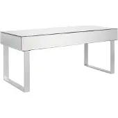 Beliani NESLE - Salontafel - Zilver - Glas