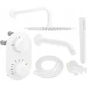 Mexen Kai DR70 inbouw bad-douchecombinatie met 30 regendouche, wit - 77602DR70301-20
