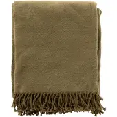Hoii Dutch Decor - Plaid 'Annabella' (Military Olive, 150x200cm)