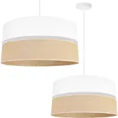 Light11 HOME Hanglamp, plafondlamp, lampenkap 45 cm, wit