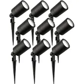 LEDVION - 9X LED Prikspots - 6500K - Zwart - 3W - IP65