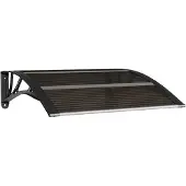 Syfax Deurluifel Zwart 80x75 cm Polycarbonaat