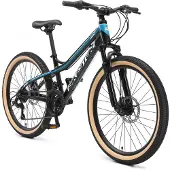 Bikestar MTB kinderfiets 24 inch - antraciet unisex