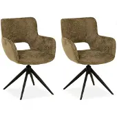 MX Sofa Eetkamer stoel Darwin - Curry (set van 2 stuks)