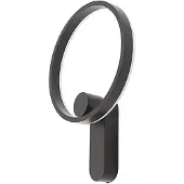 LUCANDE LED-wandlamp Yekta, dimbaar, zwart, Woon-/ Eetkamer, metaal, Design, LED wandlamp
