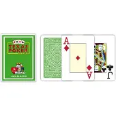 Modiano poker speelkaarten lichtgroen 2 index