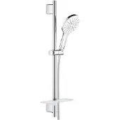 GROHE Rainshower SmartActive 130 Glijstangset - 60 cm - met zeepschaal - chroom/moon white - 26577LS0