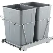 Vevor Uittrekbare prullenbak (35 Qt + 35 Qt) voor keukenkastjes