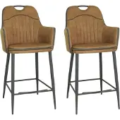 MX Sofa Barstoel Morris - Cognac (set van 2 stoelen)