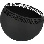 Esschert Design vuurplaats bolvormig spikkels zwart