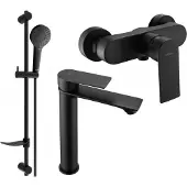 Mexen Royo DF05 doucheset, zwart - 72214DF05-70