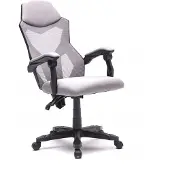 Vdd Bureaustoel Fresno - gamestoel - grijs