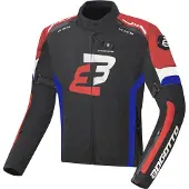 Bogotto GPX Waterdichte Zwart Rood Blauw Textiele Motorjas Maat M