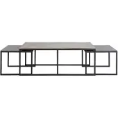 Light & Living salontafel kumalu set van 3 120x60x45cm -