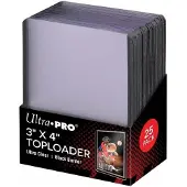 Ultra pro Black Border Toploader (25 stuks)