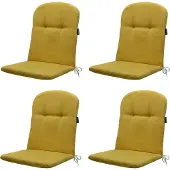 Madison kuipstoelkussen hoge rug panama yellow 45x96cm 4 stuks
