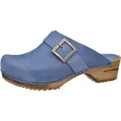 Sanita Damen Clogs Wood-Urban Open 453062 Dove Blue-42