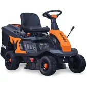 FUXTEC zitmaaier FX-RMR66, grastrekker met 6 pk, werkbreedte 66 cm, opvangbak van 150 liter, verstelbare snijhoogte, inclusief trechter voor zijuitworp