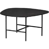Woood Vajen Salontafel - Marmeren Look - Zwart - 38x70x70