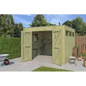 Fjordholz | Tuinhuis QBV3 M 298x298 | Hogedruk Geïmpregneerd Groen