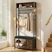 Vevor halgarderobe 80 x 30 x 180 cm