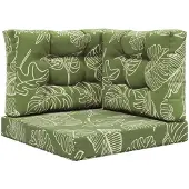 vidaXL Buitenbankkussen Polyester Blad Design 60 x 60 x 8 cm