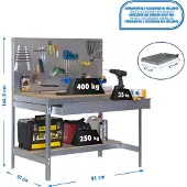 Simonwork (bancos De Trabajo) Bt2 Box Metaalplank 1445x910x610 Mm