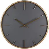 Clayre & Eef Wandklok Ø 45 cm hout ijzer muurklok
