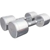 Gorilla Sports Dumbellset 14 kg (2 x 7 kg) Chroom