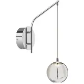 LUCANDE Wandlampe , Hayley, Doorzichtig, Woonkamer, Glas, Modern