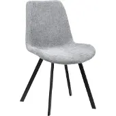 Homla - Stoel - Ergonomische zitting - Grijs - 52x60x83,5 cm
