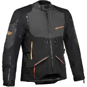 Ixon Ragnar Zwart Antraciet Oranje Textiele Motorjas Maat XL