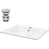 LuxeBath Wastafel 610x465x175 mm, wit, keramisch