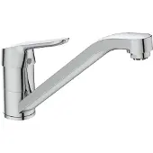 Ideal standard keukenkraan Ceraflex, voor laag druk, BlueStart, uitlooplengte 228mm, model BC130AA, chroom