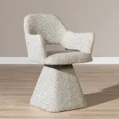 Livin24 Eetkamerstoel Josh draaibaar chenille taupe