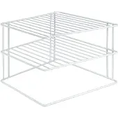 Metaltex - Bordenrek Silos - 2 Laags - 25x25x19 cm - Wit