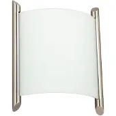 LINDBY wandlamp Filippa, 20 cm, nikkel, glas, E27