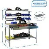 Simonwork (bancos De Trabajo) Bt1 Box Werkbank 1445x910x610 Mm