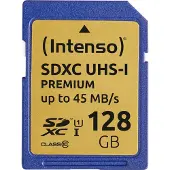 Intenso SDXC UHS-1 Class 10 128GB - Geheugenkaart - Tot 90 MB/s snelheid