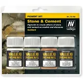 Vallejo val73192 - Stone & Cement Pigment Set 4 kleuren