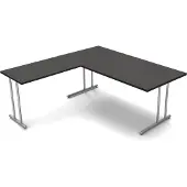 Kerkmann Büromöbelfabrik Hoekbureau Profi antraciet 180cm