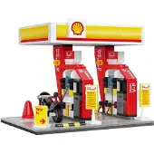 Cada Surtidor Shell Construction Game 305 Pieces Rood Kinderen