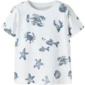 Name It Mini Shirt 'NMMFille' saffier / wit