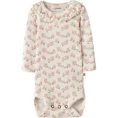 Lil´ Atelier Rompertje/body 'NBFGAGO' rosa / wit
